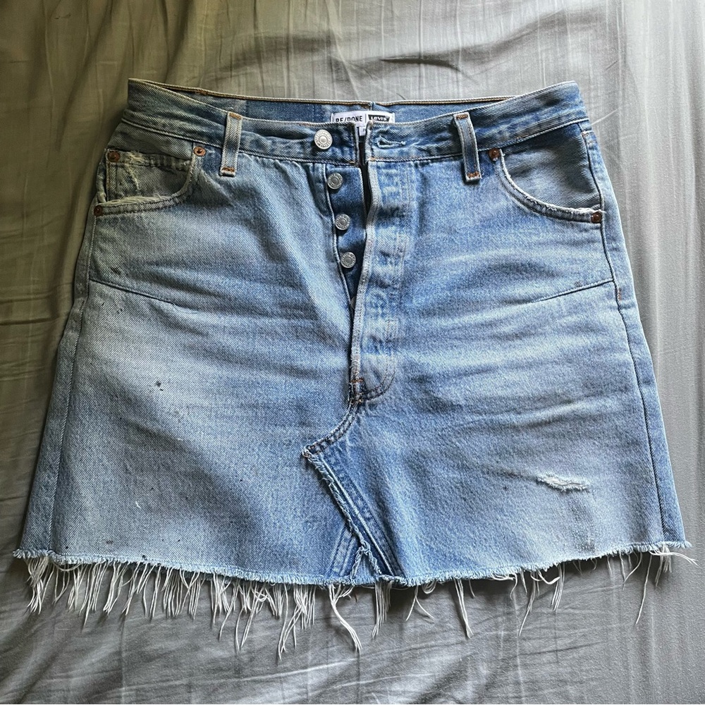 Re/Done Levi’s Mini Skirt